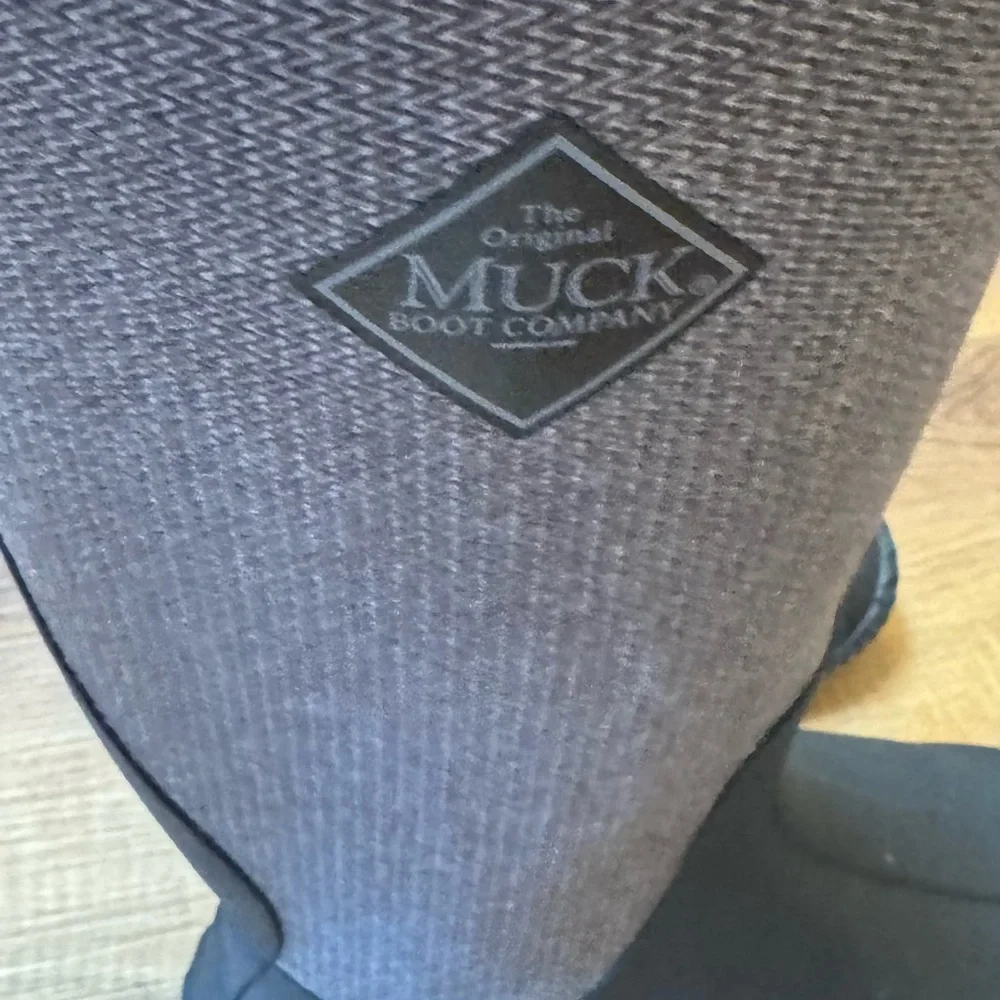 Muck Stylish Black and Gray Tall Boots - Picture 3 of 5